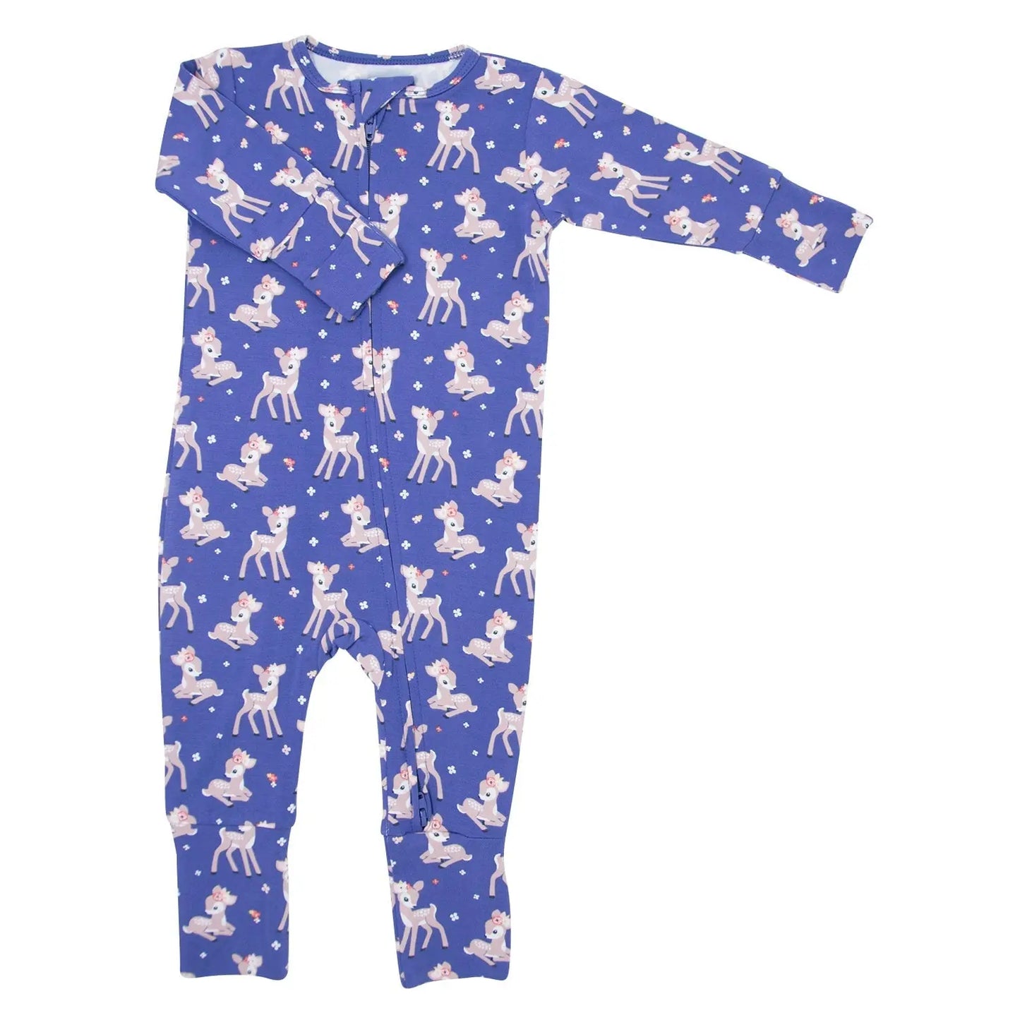 Convertible Baby Romper With Two Way Zip For Easy Changing Sweet Bamboo