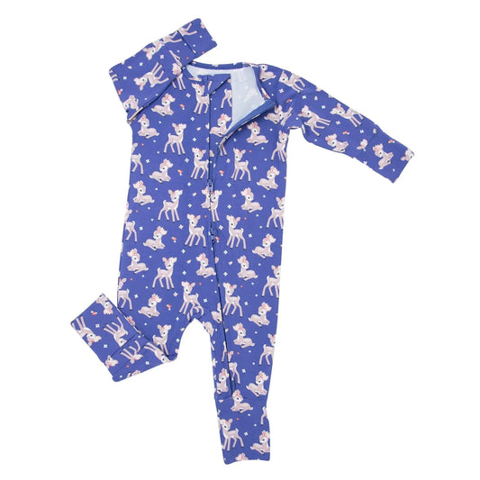 Convertible Baby Romper With Two Way Zip For Easy Changing Sweet Bamboo