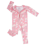 Sweet Bamboo Convertible Baby Romper with Two Way Zip and Fold Over Legs for Infants - Apparel & Accessories > Clothing > Baby & Toddler Clothing > Baby & Toddler Sleepwear Rompers