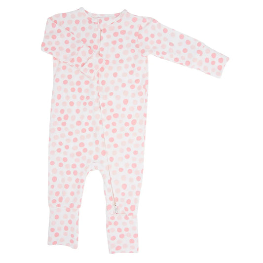 Convertible Baby Romper With 2 Way Zip And Fold Over Legs Sweet Bamboo