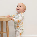 Sweet Bamboo Luxury Baby Romper with Two Way Zip and Fold Over Cuffs for Infants - Apparel & Accessories > Clothing > Baby & Toddler Clothing > Baby & Toddler Sleepwear Rompers