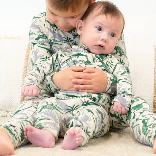 Convertible Baby Romper With 2 Way Zip And Fold Over Legs Sweet Bamboo