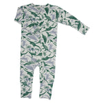 Convertible Baby Romper With 2 Way Zip And Fold Over Legs Sweet Bamboo