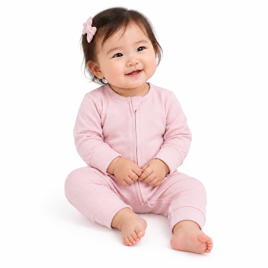Silky Soft Knit Convertible Romper - Pink Suede by Sweet Bamboo
