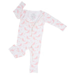 Sweet Bamboo Convertible Baby Romper with Two Way Zipper for Easy Diaper Change - Rompers