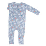 Convertible Baby Romper with Two Way Zip and Fold Over Legs Sweet Bamboo