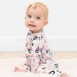 Sweet Bamboo Tractors And Cows Convertible Romper with Two Way Zip for Active Babies - Apparel & Accessories > Clothing > Baby & Toddler Clothing > Baby & Toddler Sleepwear Rompers