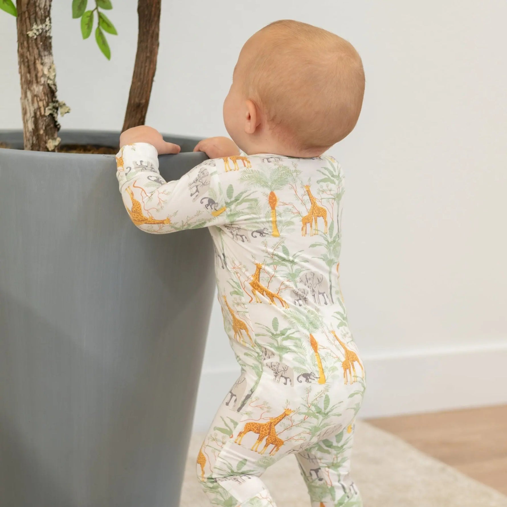Sweet Bamboo Luxury Baby Romper with Two Way Zip and Fold Over Cuffs for Infants - Apparel & Accessories > Clothing > Baby & Toddler Clothing > Baby & Toddler Sleepwear Rompers