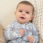 Convertible Baby Romper with Two Way Zip and Fold Over Legs Sweet Bamboo