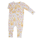 Sweet Bamboo Retro Vintage Flowers Convertible Romper with Soft Fabric for Baby - Apparel & Accessories > Clothing > Baby & Toddler Clothing > Baby & Toddler Sleepwear Rompers