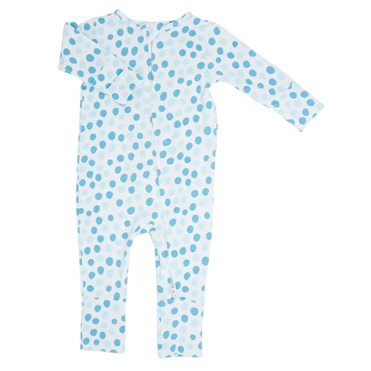 Convertible Baby Romper with Two Way Zip and Fold Over Legs for Easy Changing Sweet Bamboo