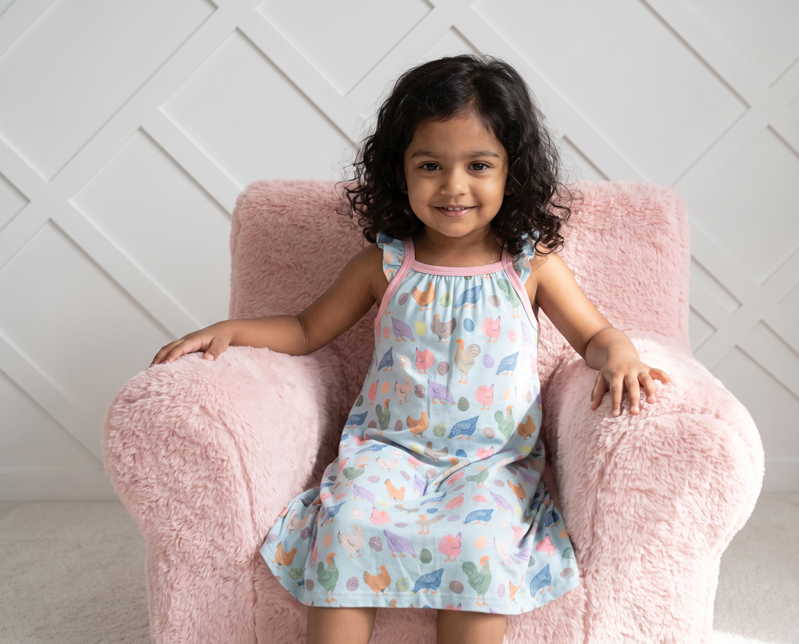 Coop Cuties Flutter Sleeve Dress by Bestaroo