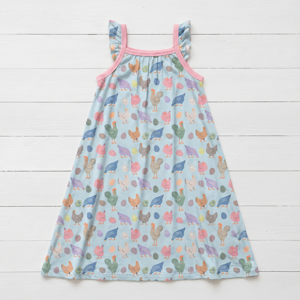 Coop Cuties Flutter Sleeve Dress by Bestaroo