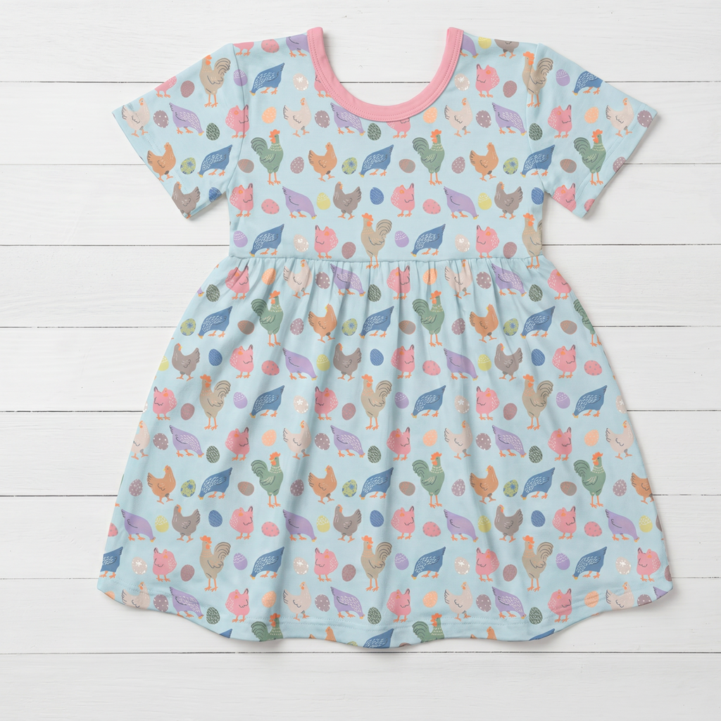 Coop Cuties S/S Dress by Bestaroo