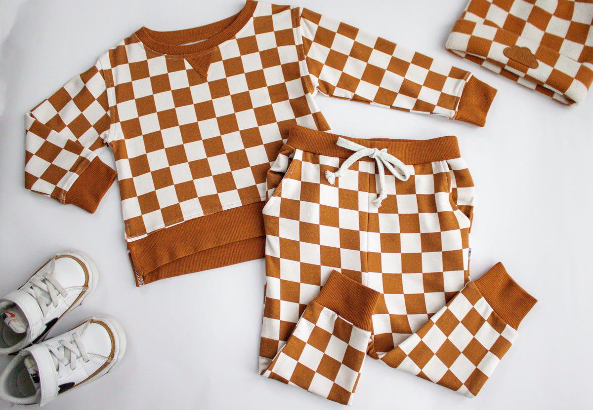 DREAM BIG LITTLE CO COPPER CHECKERS DREAM PULLOVEREveretts Place
