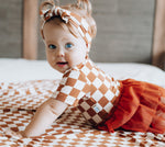 DREAM BIG LITTLE CO COPPER CHECKERS DREAM TUTU BODYSUIT DRESSEveretts Place