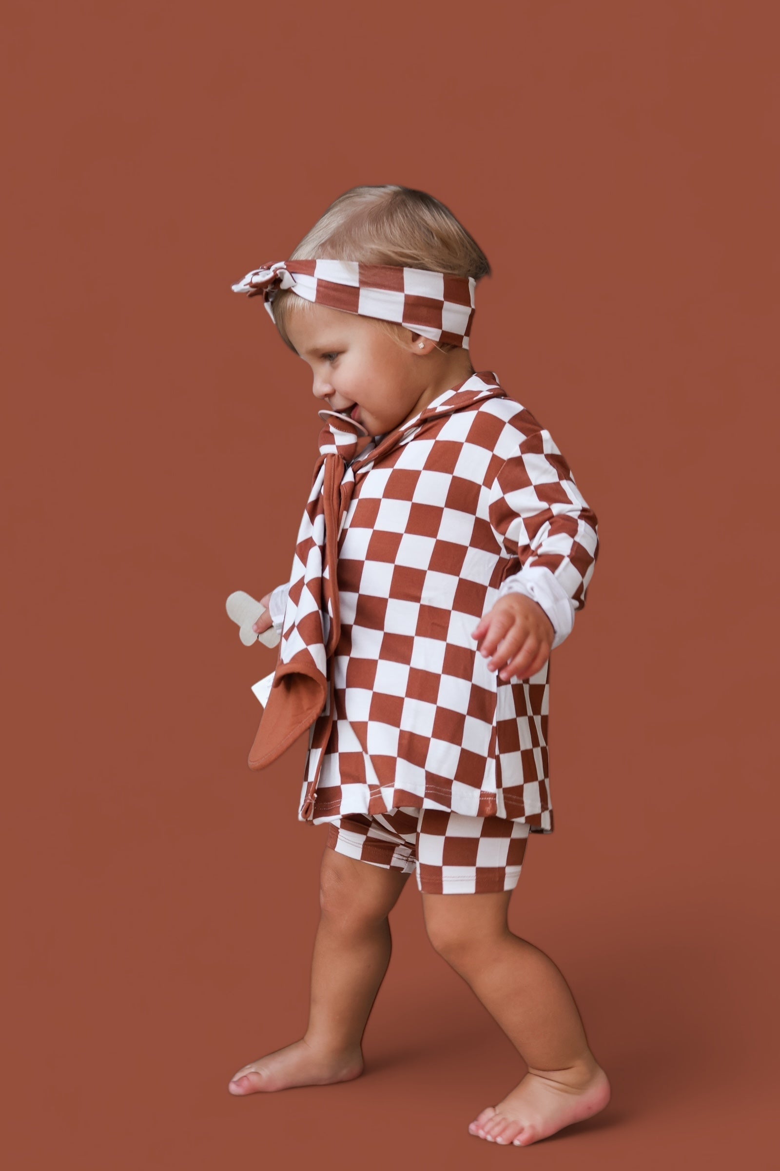 DREAM BIG LITTLE CO COPPER CHECKERS GIRL'S DREAM GOWNEveretts Place