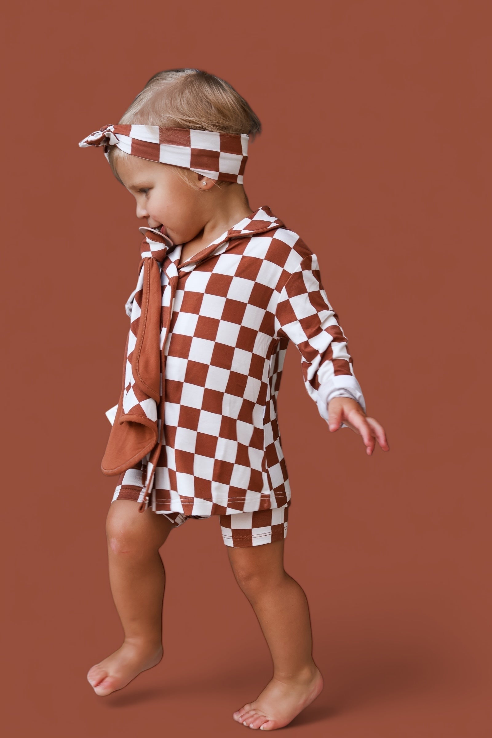 DREAM BIG LITTLE CO COPPER CHECKERS GIRL'S DREAM GOWNEveretts Place
