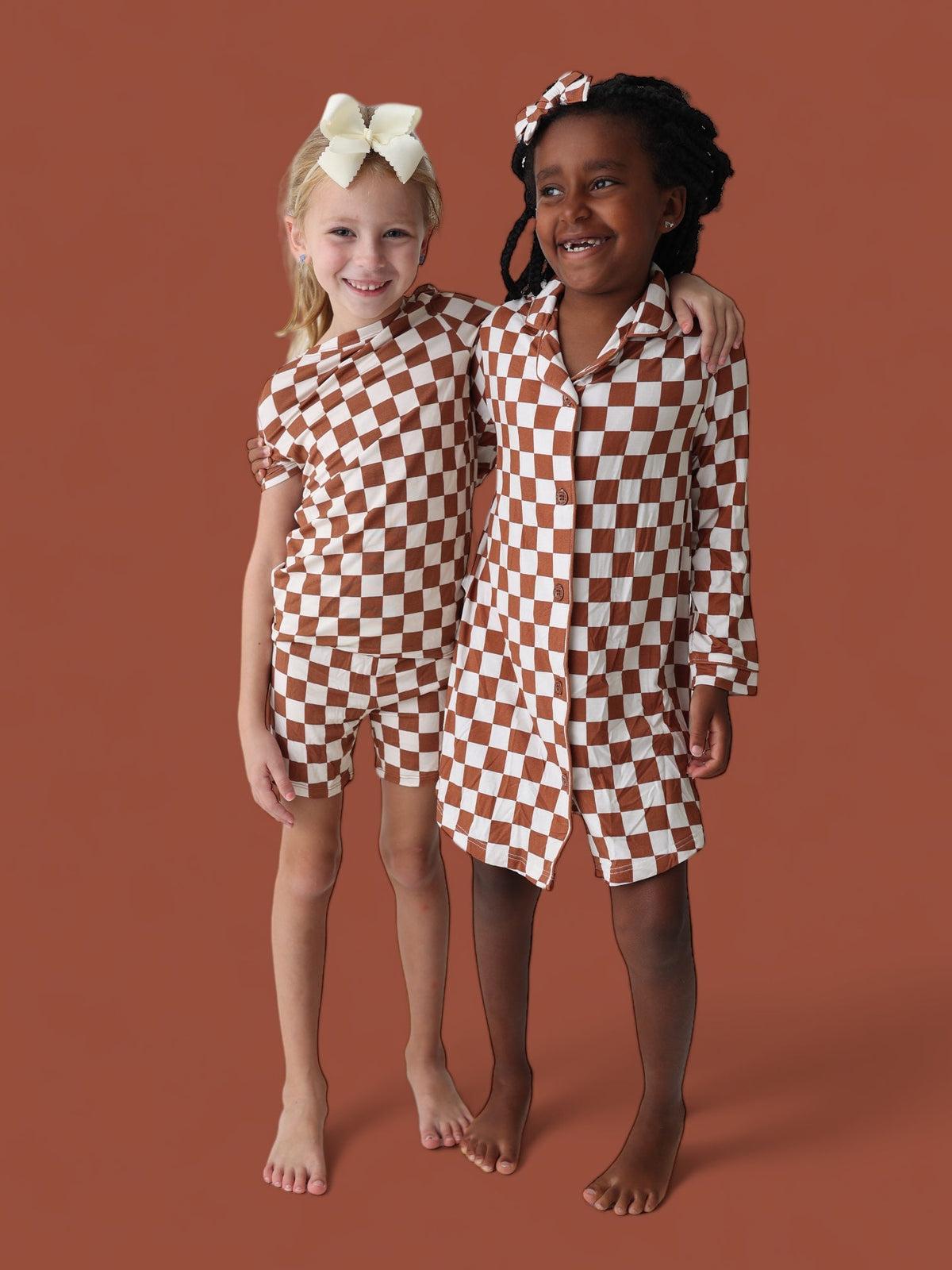 DREAM BIG LITTLE CO COPPER CHECKERS GIRL'S DREAM GOWNEveretts Place