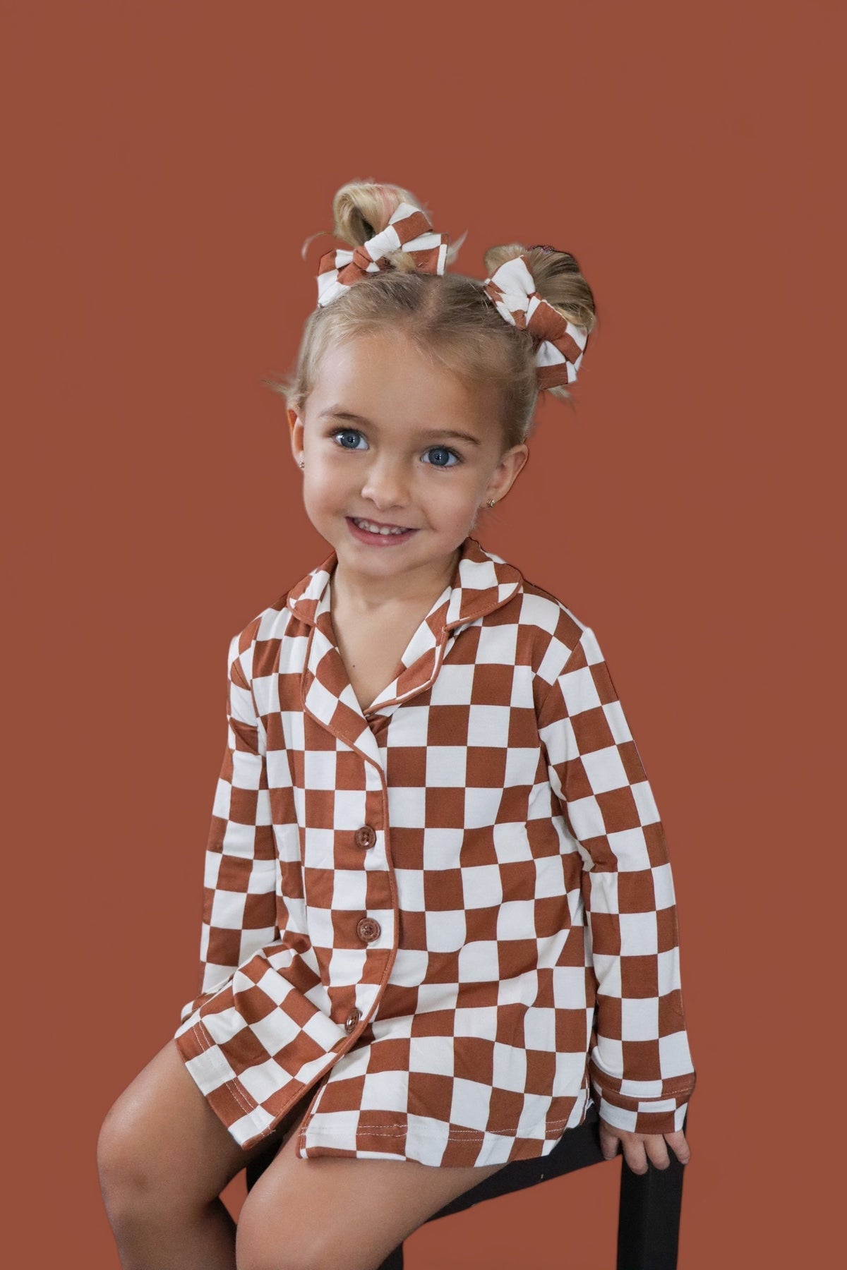 DREAM BIG LITTLE CO COPPER CHECKERS GIRL'S DREAM GOWNEveretts Place