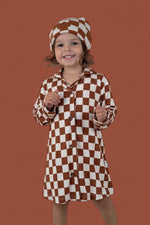 DREAM BIG LITTLE CO COPPER CHECKERS GIRL'S DREAM GOWNEveretts Place