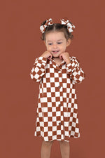 DREAM BIG LITTLE CO COPPER CHECKERS GIRL'S DREAM GOWNEveretts Place