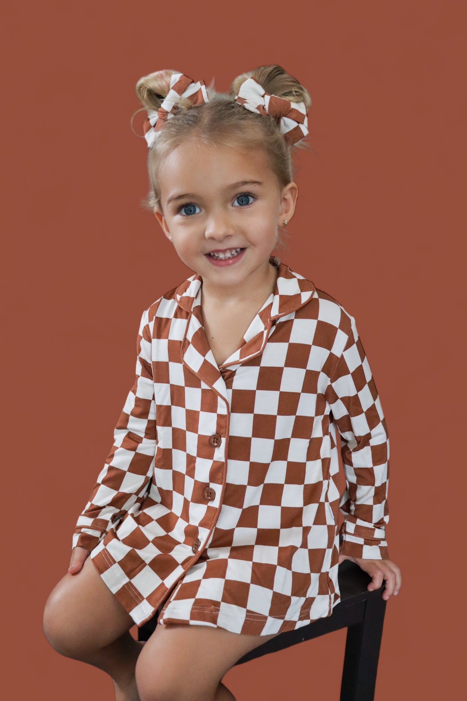 DREAM BIG LITTLE CO COPPER CHECKERS GIRL'S DREAM GOWNEveretts Place