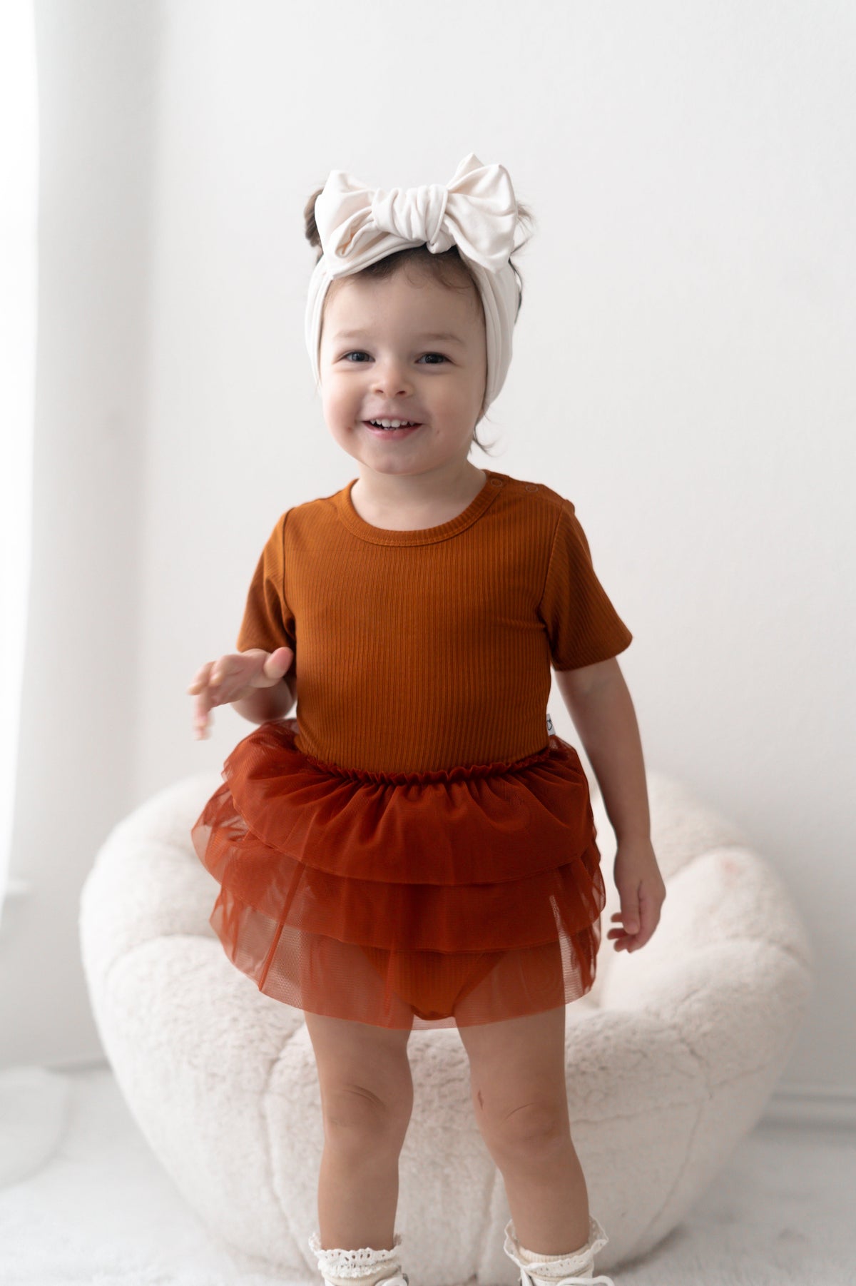 DREAM BIG LITTLE CO COPPER RIB DREAM TUTU BODYSUIT DRESSEveretts Place