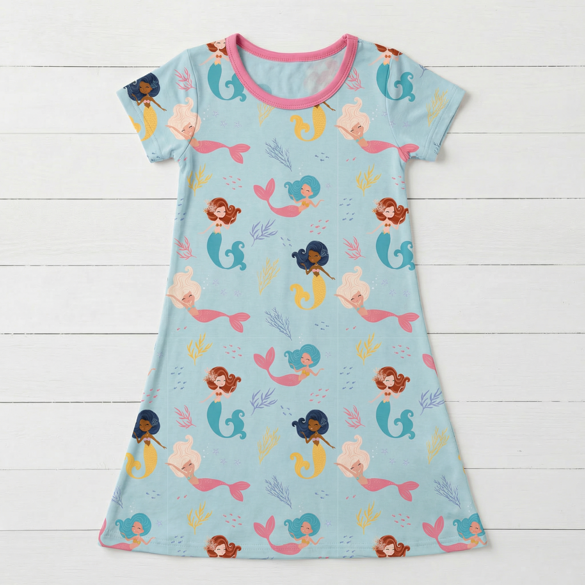 Coral Cuties A-Line Dress by Bestaroo