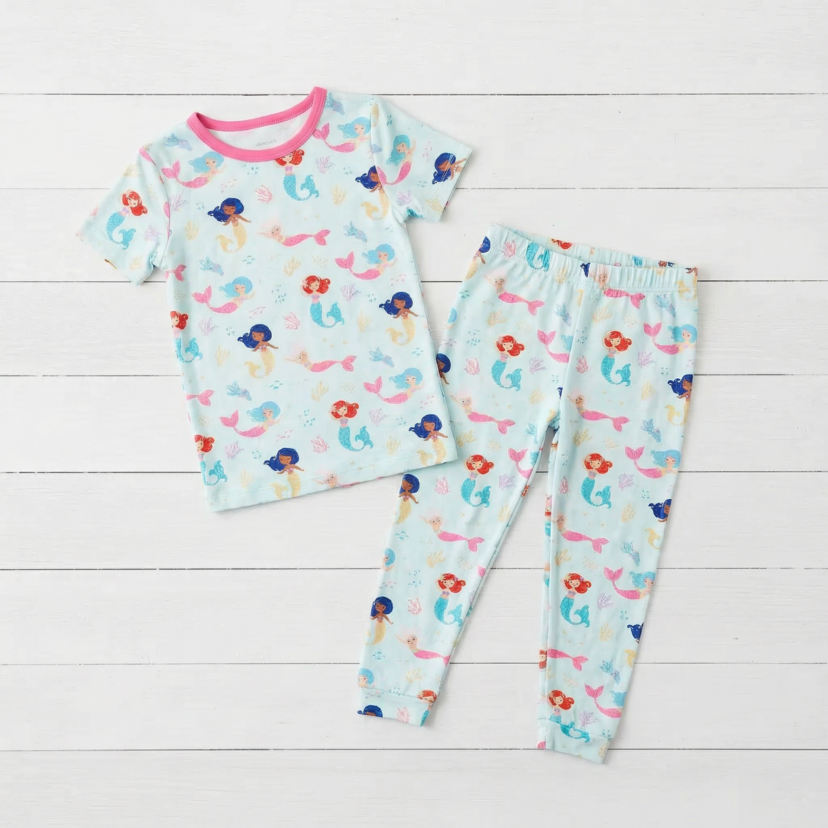 Coral Cuties S/S Pajama by Bestaroo