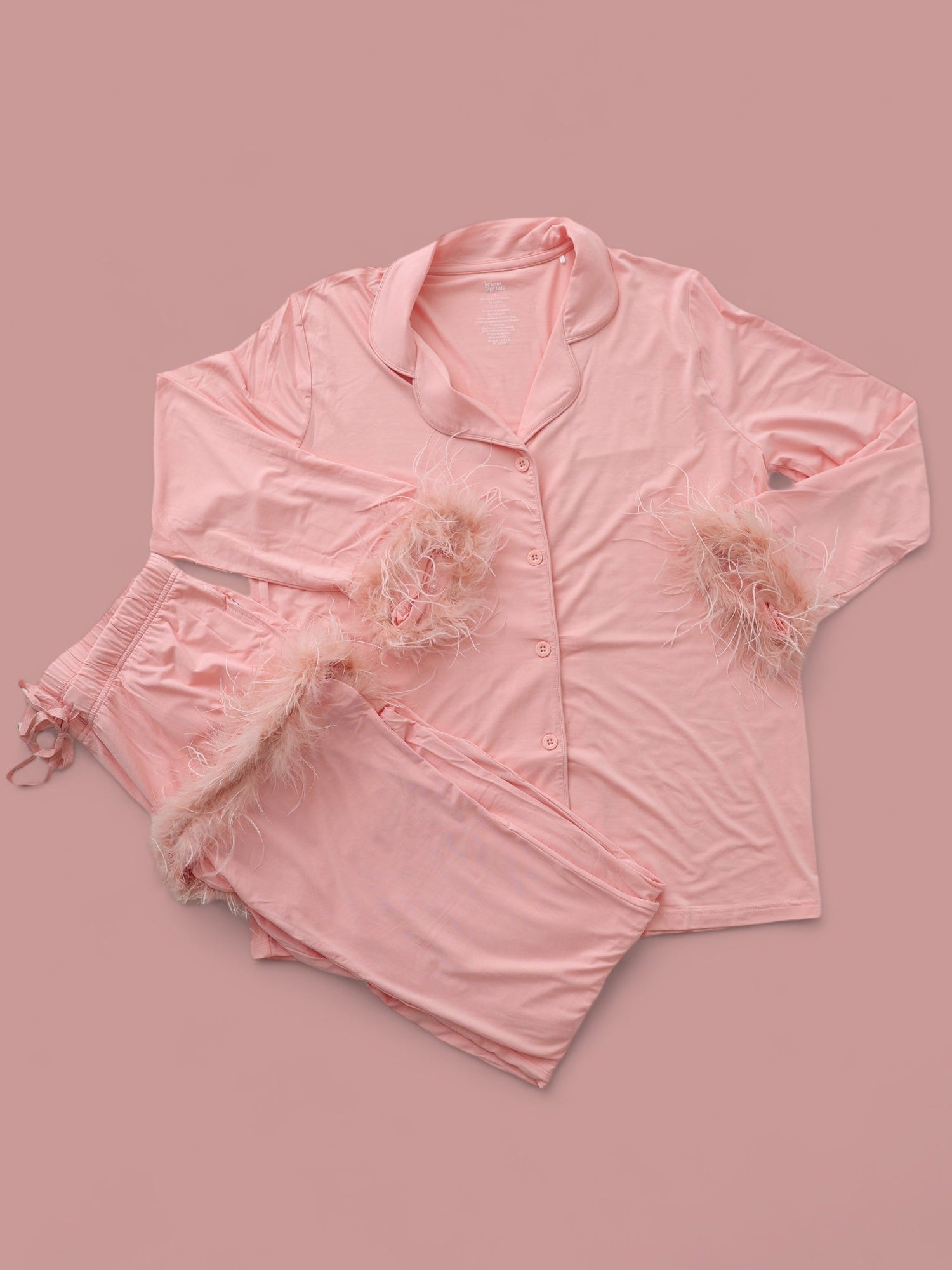 DREAM BIG LITTLE CO CORAL FEATHERED WOMEN'S DREAM FLARE SETEveretts Place
