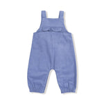 Angel Dear Corduroy Yoke Ruffle Overall for Kids Girls Playwear - Everetts Place Boutique - 