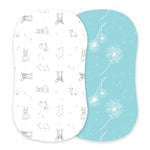 Newcastle Classics Corgi Dandelion Bamboo Changing Pad Cover for Infants and Babies - Baby & Toddler > Diapering > Changing Mat & Tray Covers > Diaper Changing Pad Covers Bamboo Bassinet Sheet