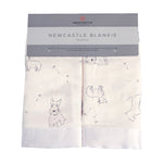 Newcastle Classics Corgi Bamboo Muslin Security Baby Blankie for Comfort and Cuddling - Baby & Toddler > Swaddling & Receiving Blankets > Receiving Blankets Cotton Security Blanket