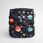 Kinder Cloth Diaper Co. Space and Sky: Essentials Pocket Cloth Diaper with Athletic Wicking Jersey, Grows with your Baby