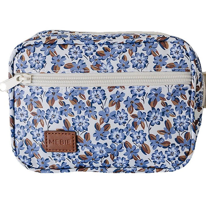 Cottage Blue Floral Fanny Pack - Bag, Luggage & bags, Coin purse, Zipper, Pencil case | Everetts Place