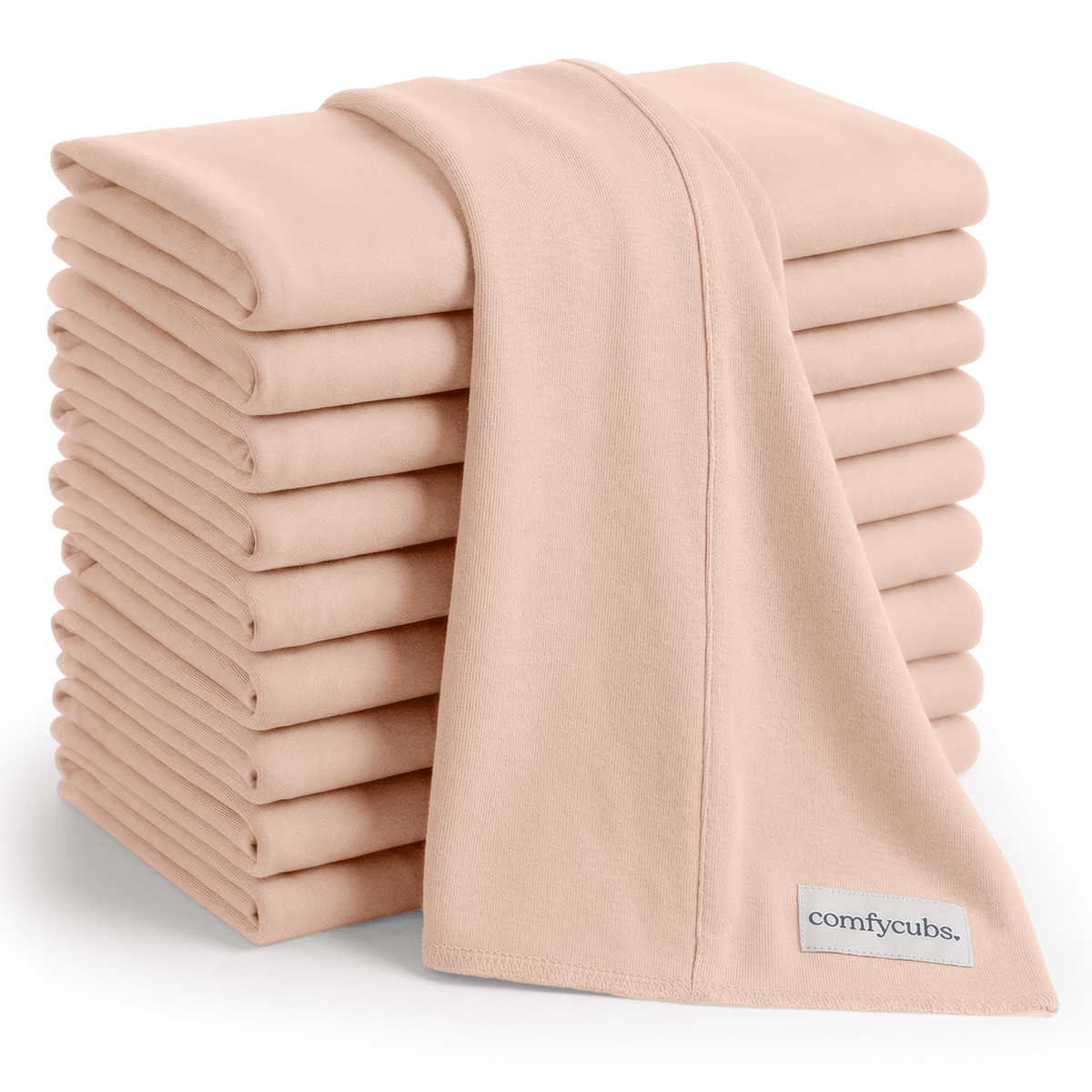 Comfy Cubs Cotton Burp Cloths in BlushEveretts Place