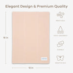 Comfy Cubs Cotton Burp Cloths in Blush - 