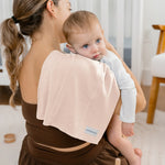 Comfy Cubs Cotton Burp Cloths in Blush - 