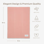 Comfy Cubs Cotton Burp Cloths in Bold Blush - 