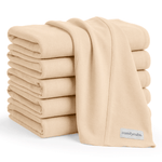 Comfy Cubs Cotton Burp Cloths in CreamEveretts Place