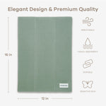 Comfy Cubs Cotton Burp Cloths in Fern - 