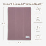 Comfy Cubs Cotton Burp Cloths in Mulberry - 