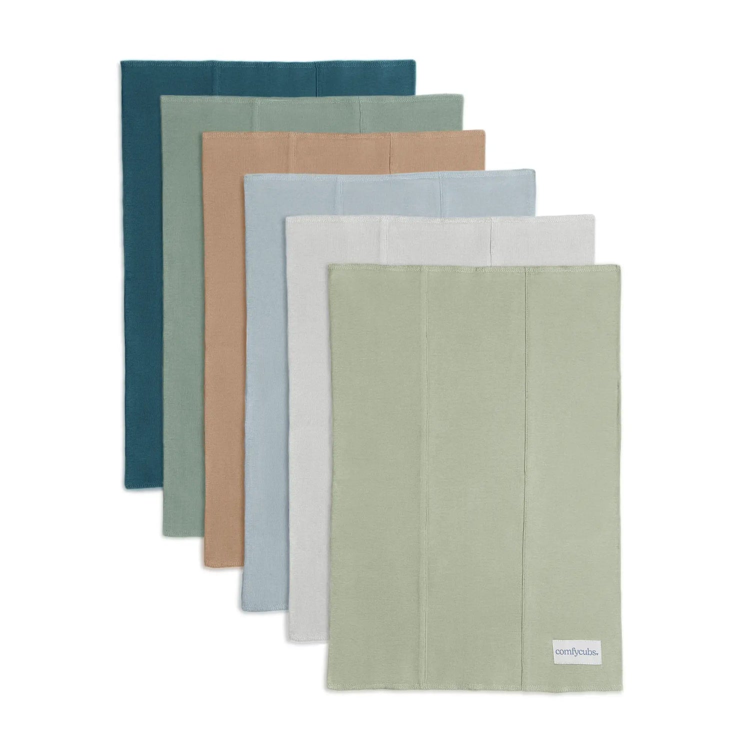 Comfy Cubs Cotton Burp Cloths in Multi - Boy - 