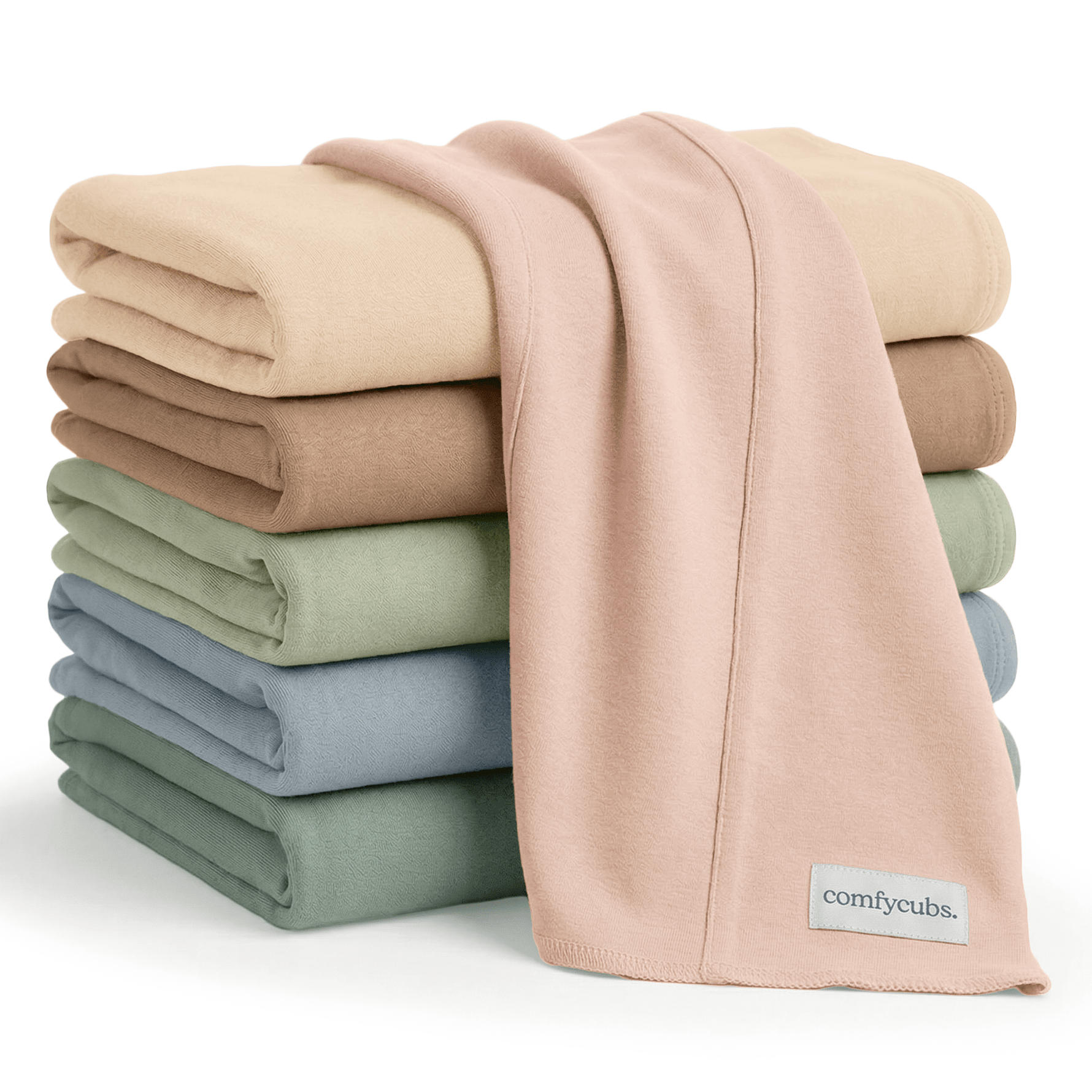 Comfy Cubs Cotton Burp Cloths in MultiEveretts Place