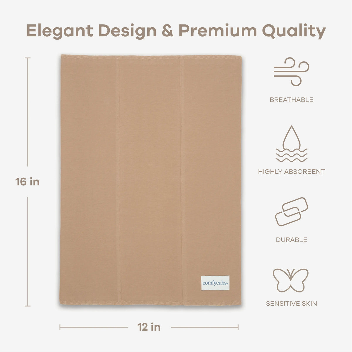 Comfy Cubs Cotton Burp Cloths in Multi - 