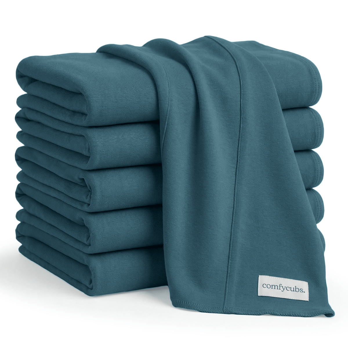 Comfy Cubs Cotton Burp Cloths in NeptuneEveretts Place