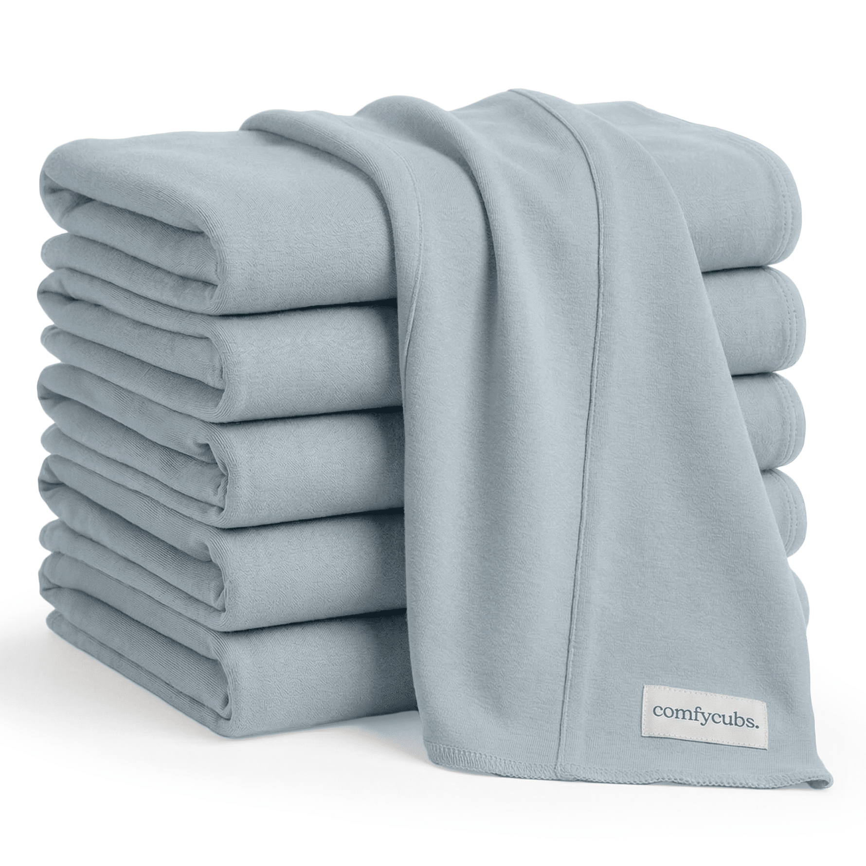 Comfy Cubs Cotton Burp Cloths in Pacific BlueEveretts Place