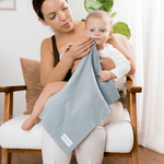 Comfy Cubs Cotton Burp Cloths in Pacific BlueEveretts Place
