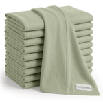 Comfy Cubs Cotton Burp Cloths in SageEveretts Place
